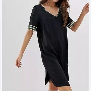 Scotch and Soda - Maison Scotch Shift Dress with Sporty Glitter Stripe Trims -XS